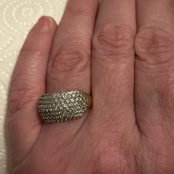 3g 10K 1 & 1/2 carat  Diamond SOLID Yellow Gold NATURAL Diamond  Ring 1.… - Picture 14 of 15